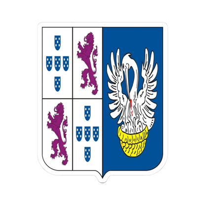 COA Baron of Gurupi (Brazil) (Coat of Arms) STICKER Vinyl Kiss-Cut Decal 3 Inch White - The Sticker Space