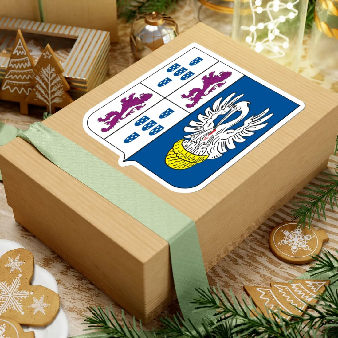 COA Baron of Gurupi (Brazil) (Coat of Arms) STICKER Vinyl Kiss-Cut Decal - The Sticker Space