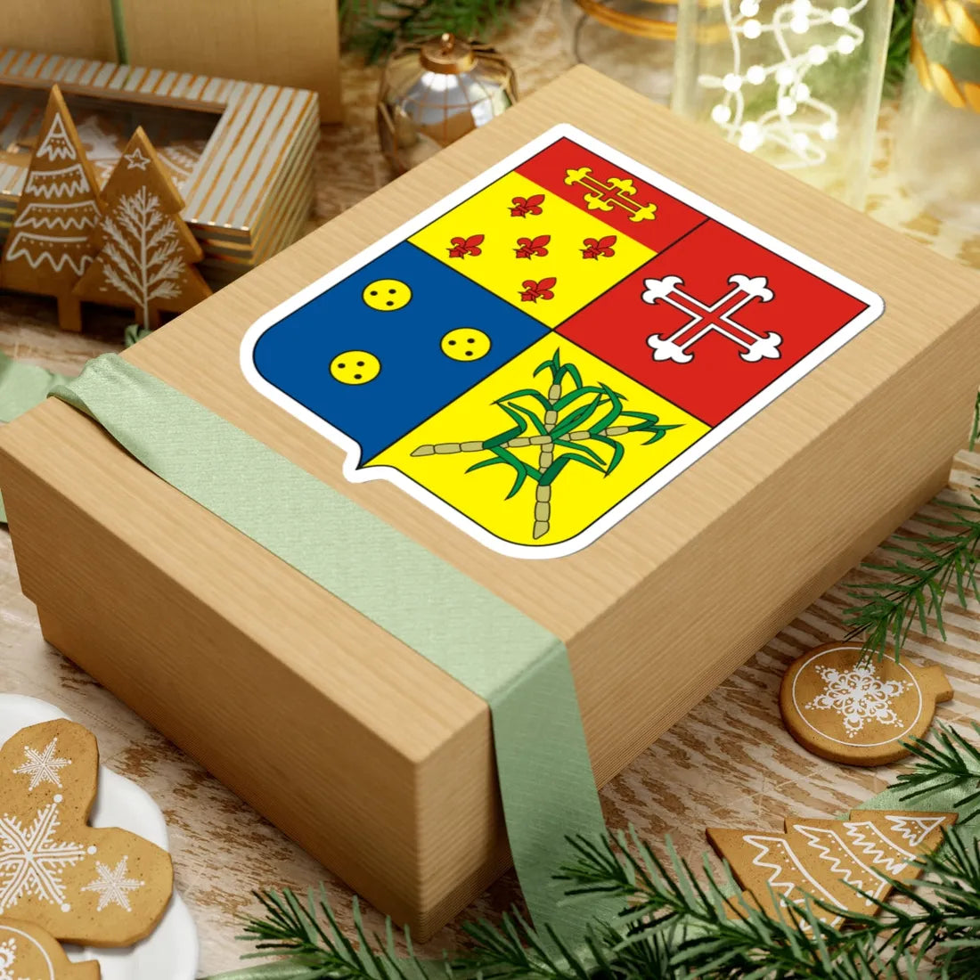 COA Baron of Iguape (Brazil) (Coat of Arms) STICKER Vinyl Kiss-Cut Decal - The Sticker Space