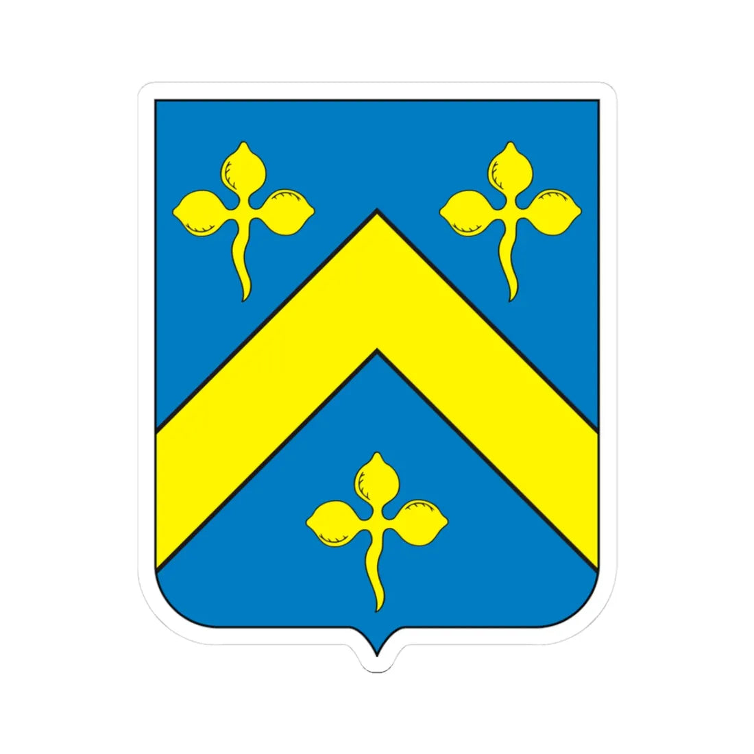 COA Baron of Itamarati (Brazil) (Coat of Arms) STICKER Vinyl Kiss-Cut Decal 3 Inch White - The Sticker Space