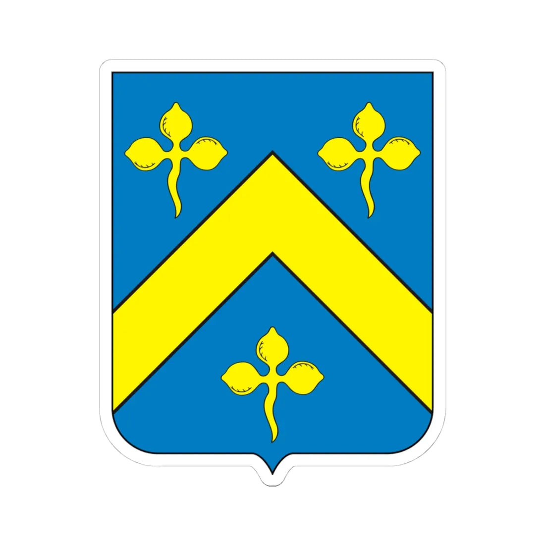 COA Baron of Itamarati (Brazil) (Coat of Arms) STICKER Vinyl Kiss-Cut Decal 4 Inch White - The Sticker Space