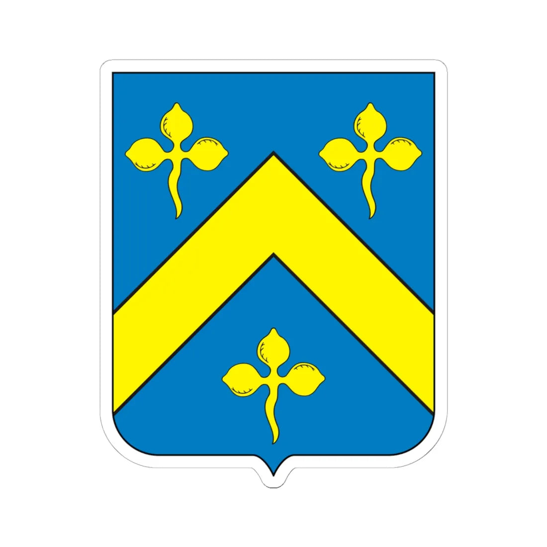 COA Baron of Itamarati (Brazil) (Coat of Arms) STICKER Vinyl Kiss-Cut Decal 6 Inch White - The Sticker Space