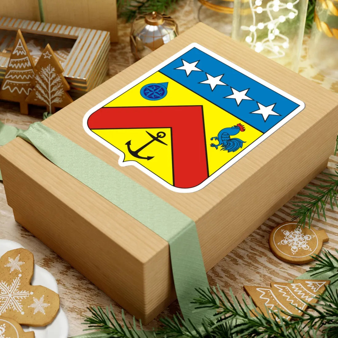 COA Baron of Laguna (Brazil) (Coat of Arms) STICKER Vinyl Kiss-Cut Decal - The Sticker Space