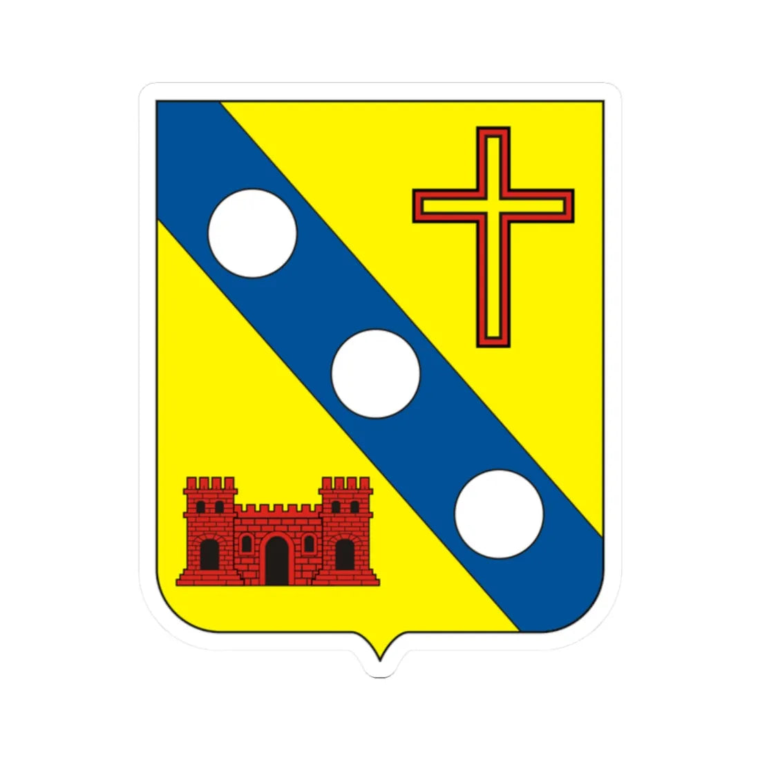 COA Baron of Macabu (Brazil) (Coat of Arms) STICKER Vinyl Kiss-Cut Decal - The Sticker Space