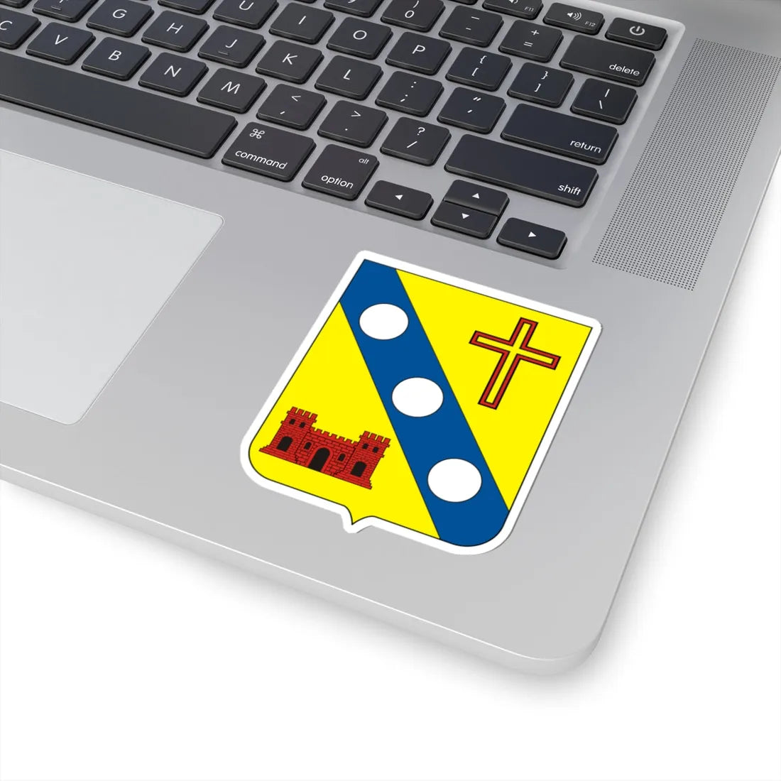 COA Baron of Macabu (Brazil) (Coat of Arms) STICKER Vinyl Kiss-Cut Decal - The Sticker Space