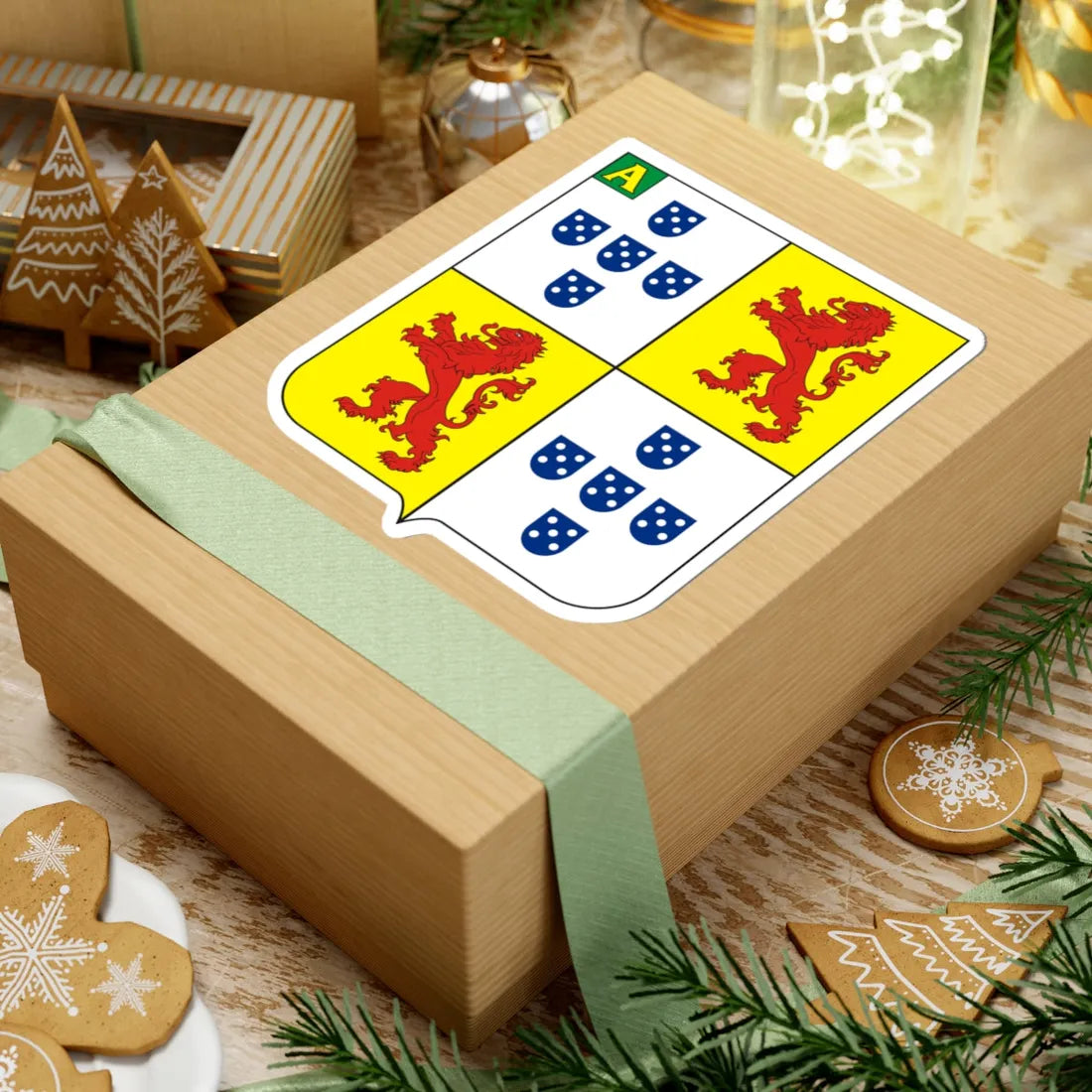 COA Baron of Morenos (Brazil) (Coat of Arms) STICKER Vinyl Kiss-Cut Decal - The Sticker Space