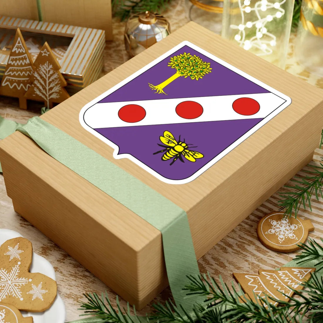 COA Baron of Oliveira Roxo (Brazil) (Coat of Arms) STICKER Vinyl Kiss-Cut Decal - The Sticker Space