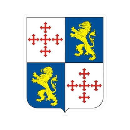 COA Baron of Quartim (Brazil) (Coat of Arms) STICKER Vinyl Kiss-Cut Decal 2 Inch White - The Sticker Space