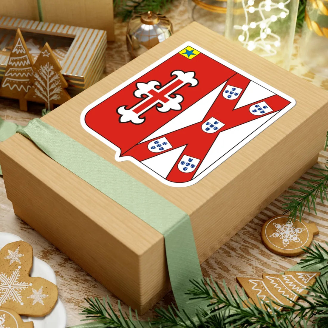 COA Baron of Rio Bonito (Brazil) (Coat of Arms) STICKER Vinyl Kiss-Cut Decal - The Sticker Space