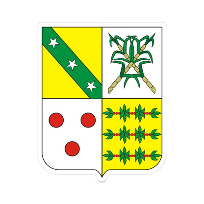 COA Baron of Santa Clara (Brazil) (Coat of Arms) STICKER Vinyl Kiss-Cut Decal 3 Inch White - The Sticker Space