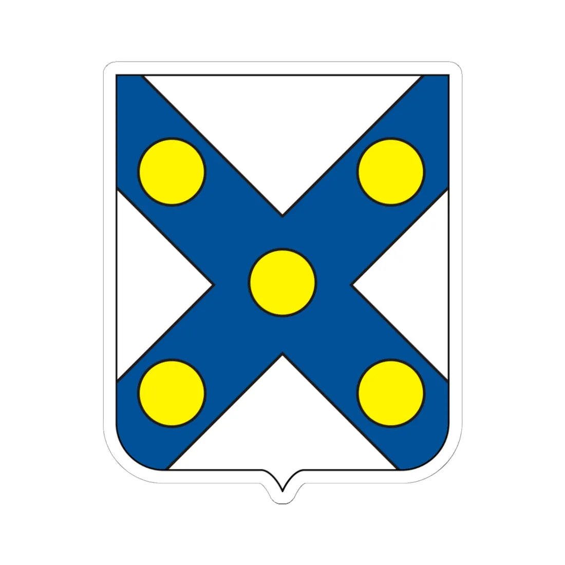 COA Baron of Santo Ângelo (Brazil) (Coat of Arms) STICKER Vinyl Kiss-Cut Decal 6 Inch White - The Sticker Space