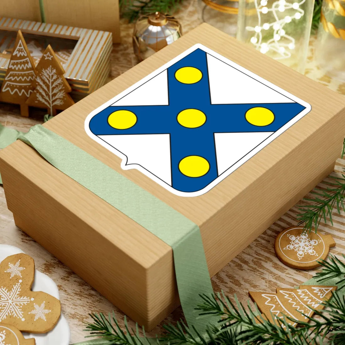 COA Baron of Santo Ângelo (Brazil) (Coat of Arms) STICKER Vinyl Kiss-Cut Decal - The Sticker Space