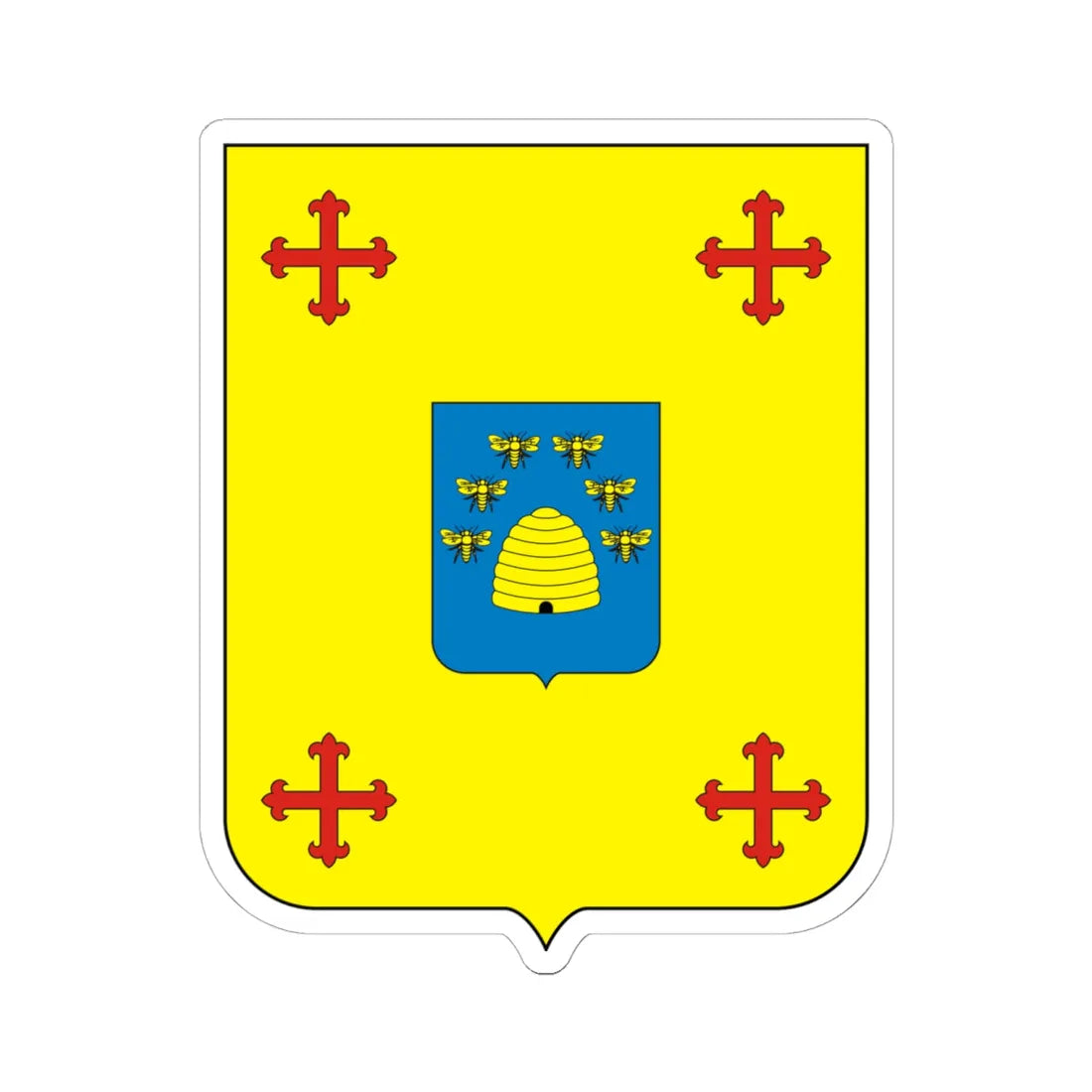 COA Baron of São Vítor (Brazil) (Coat of Arms) STICKER Vinyl Kiss-Cut Decal - The Sticker Space