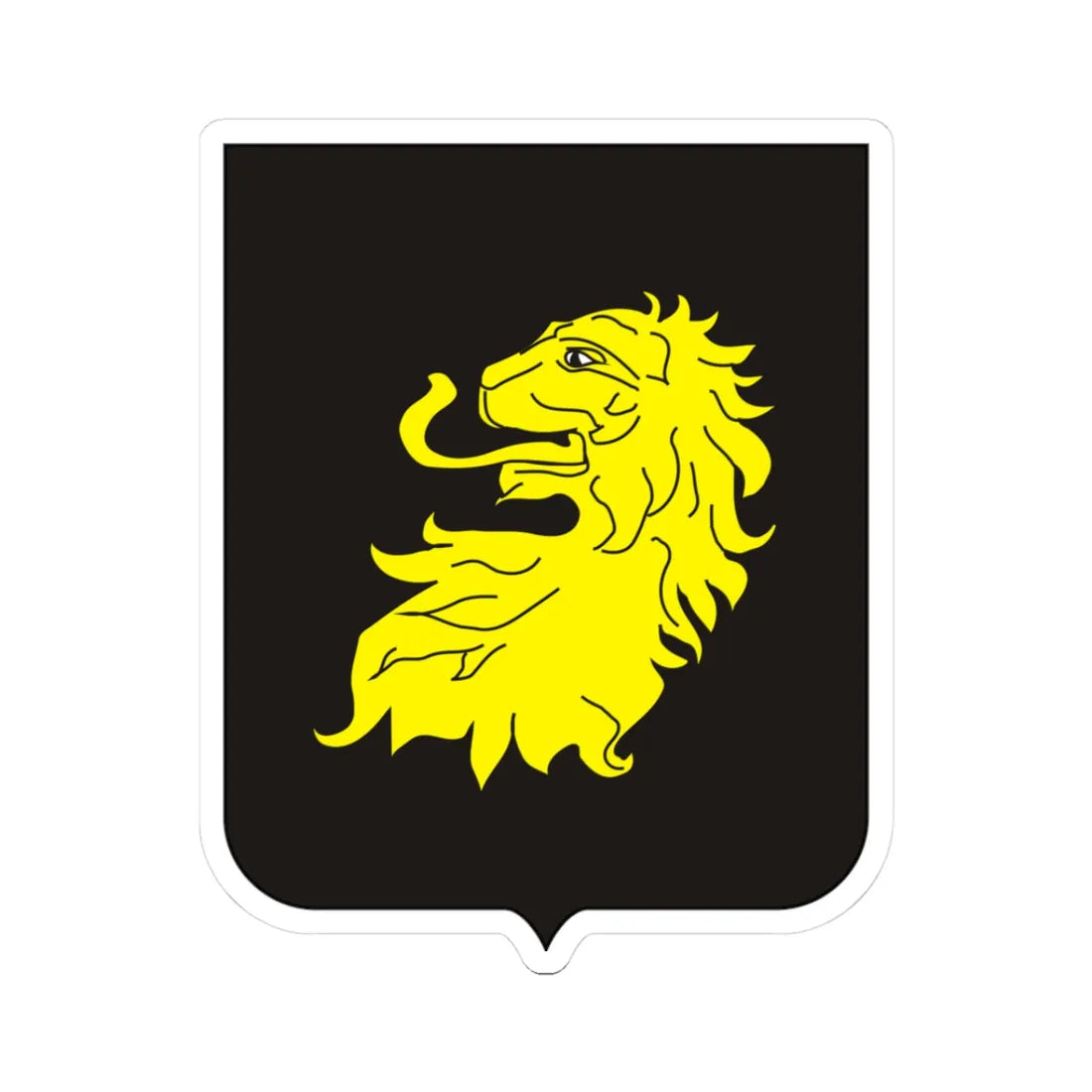 COA Baron of Tefé (Brazil) (Coat of Arms) STICKER Vinyl Kiss-Cut Decal 3 Inch White - The Sticker Space