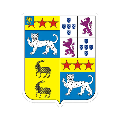 COA Baron of Valença (Brazil) (Coat of Arms) STICKER Vinyl Kiss-Cut Decal 6 Inch White - The Sticker Space