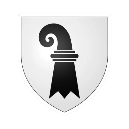 CoA Basel Canton (Switzerland) (Coat of Arms) STICKER Vinyl Kiss-Cut Decal 2 Inch White - The Sticker Space