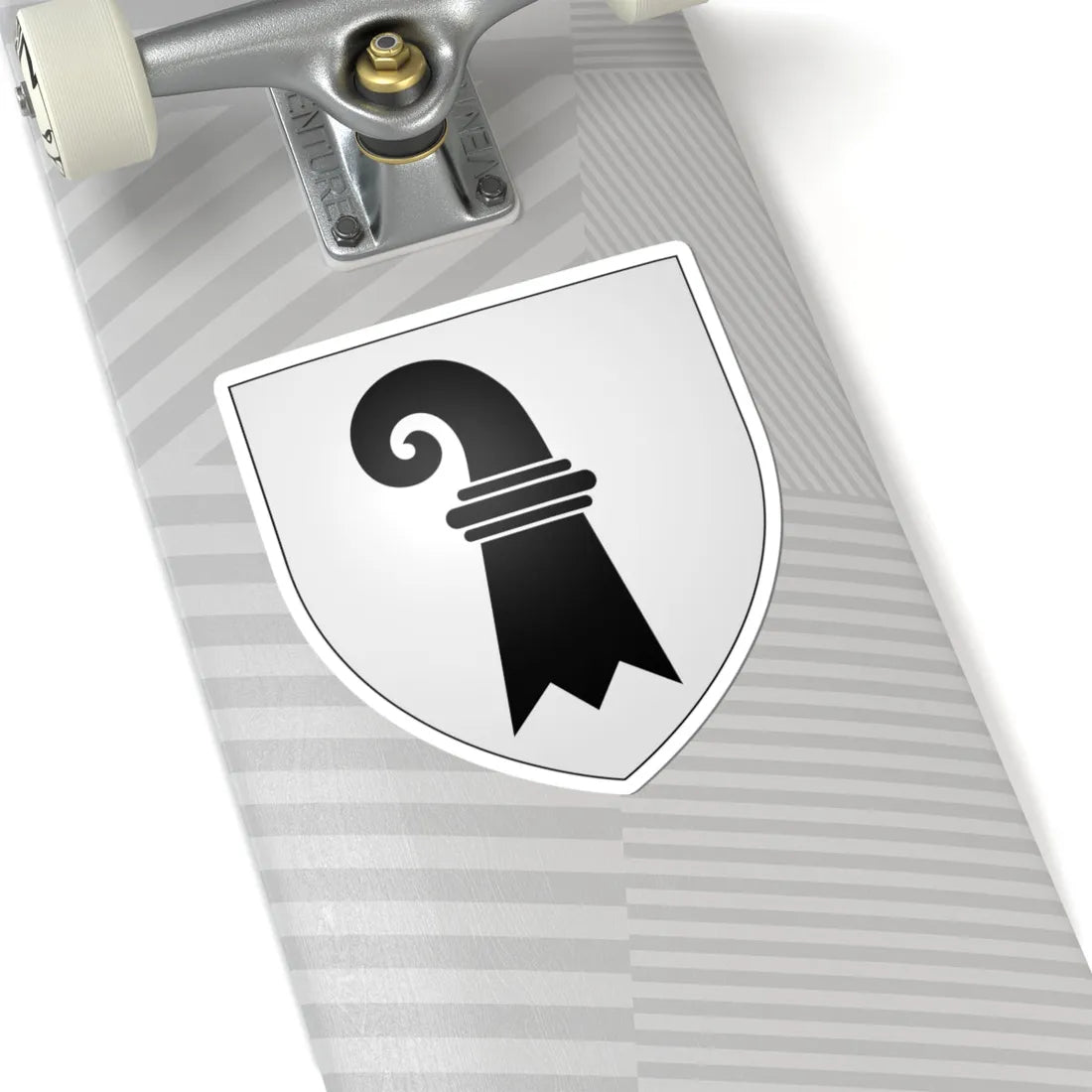CoA Basel Canton (Switzerland) (Coat of Arms) STICKER Vinyl Kiss-Cut Decal - The Sticker Space