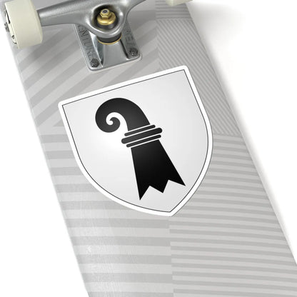 CoA Basel Canton (Switzerland) (Coat of Arms) STICKER Vinyl Kiss-Cut Decal - The Sticker Space