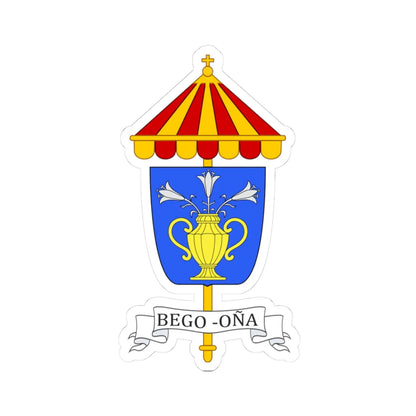 COA Basilica Begoña (Spain) (Coat of Arms) STICKER Vinyl Kiss-Cut Decal 3 Inch White - The Sticker Space
