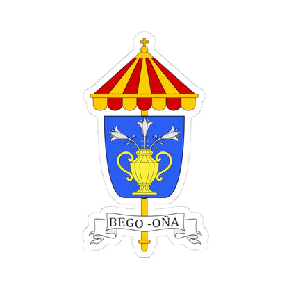 COA Basilica Begoña (Spain) (Coat of Arms) STICKER Vinyl Kiss-Cut Decal 4 Inch White - The Sticker Space
