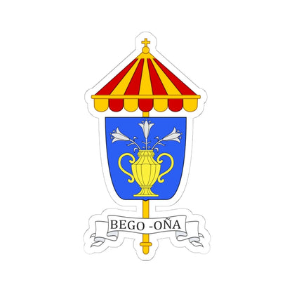 COA Basilica Begoña (Spain) (Coat of Arms) STICKER Vinyl Kiss-Cut Decal 6 Inch White - The Sticker Space