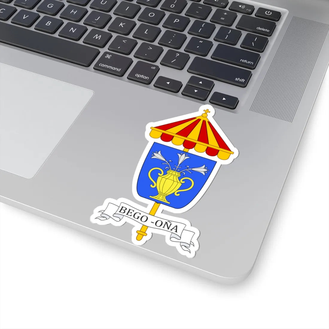 COA Basilica Begoña (Spain) (Coat of Arms) STICKER Vinyl Kiss-Cut Decal - The Sticker Space