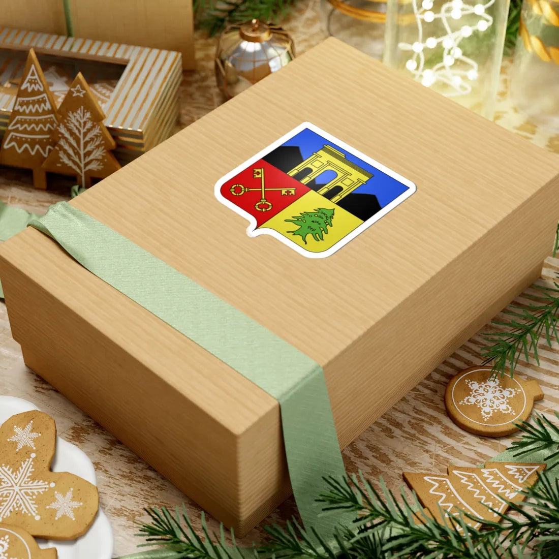 Coa Batna French Algeria (Algeria) (Coat of Arms) STICKER Vinyl Kiss-Cut Decal - The Sticker Space