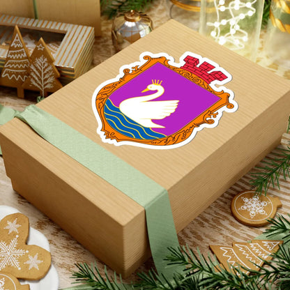 COA Bilohorodka Kyivska Ukraine UHT (Ukraine) (Coat of Arms) STICKER Vinyl Kiss-Cut Decal - The Sticker Space