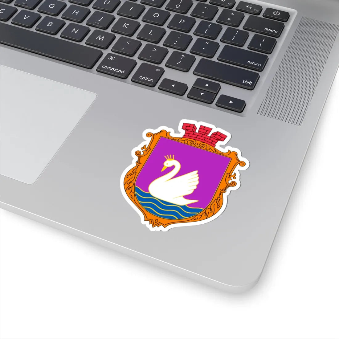 COA Bilohorodka Kyivska Ukraine UHT (Ukraine) (Coat of Arms) STICKER Vinyl Kiss-Cut Decal - The Sticker Space