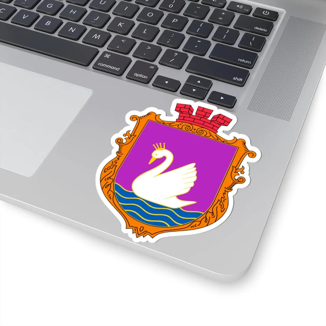 COA Bilohorodka Kyivska Ukraine UHT (Ukraine) (Coat of Arms) STICKER Vinyl Kiss-Cut Decal - The Sticker Space