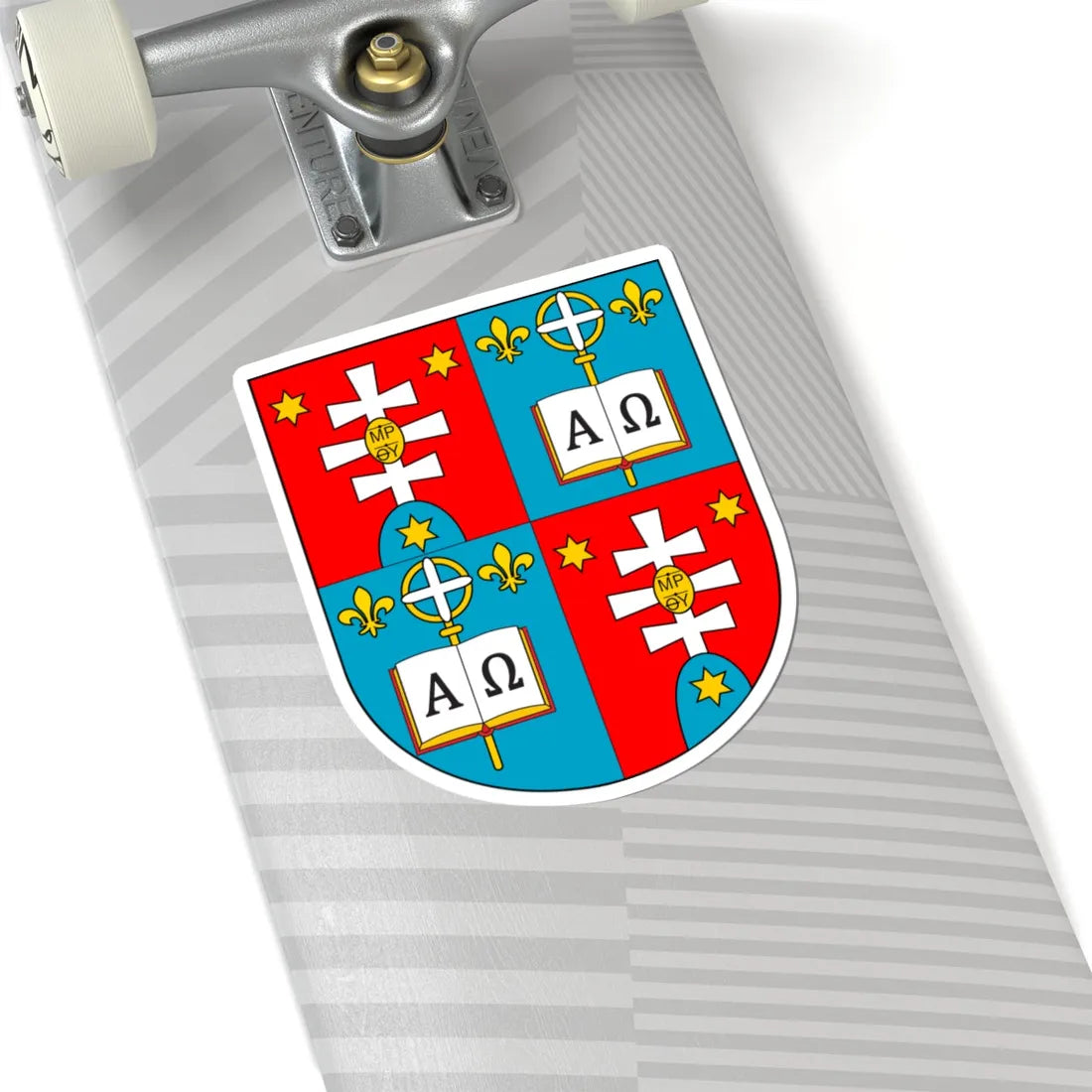 COA bishop UA Sasik Milan (Ukraine) (Coat of Arms) STICKER Vinyl Kiss-Cut Decal - The Sticker Space