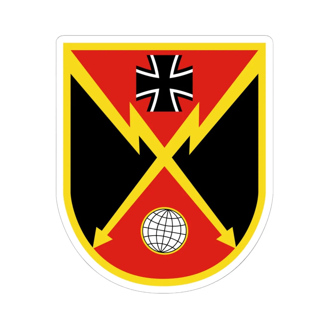 COA BITS (Germany) (Coat of Arms) STICKER Vinyl Kiss-Cut Decal 6 Inch White - The Sticker Space