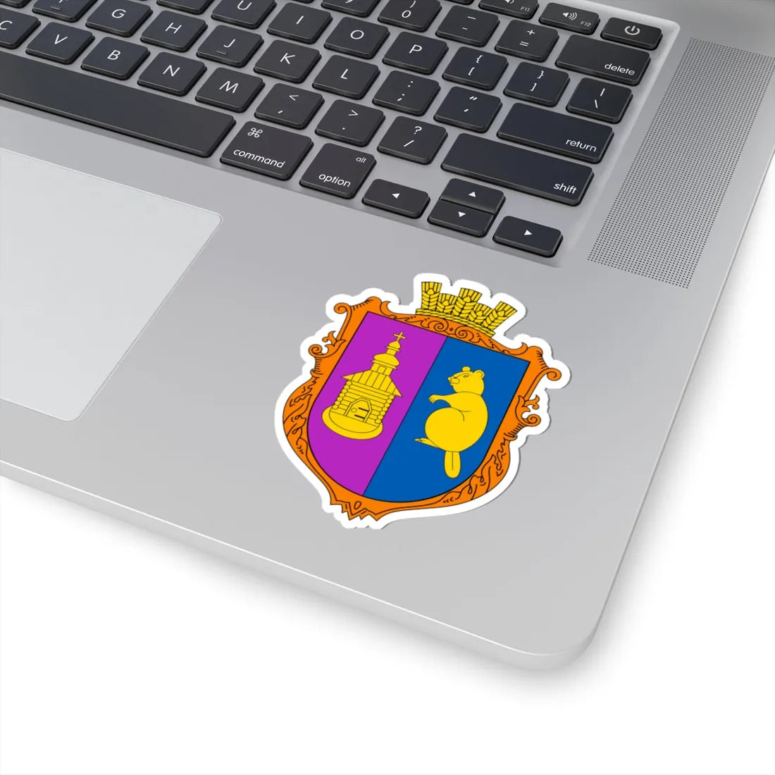 COA Bobryk Kyivska Ukraine UHT (Ukraine) (Coat of Arms) STICKER Vinyl Kiss-Cut Decal - The Sticker Space
