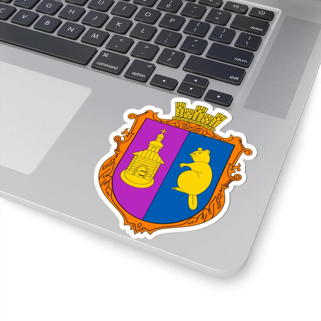 COA Bobryk Kyivska Ukraine UHT (Ukraine) (Coat of Arms) STICKER Vinyl Kiss-Cut Decal - The Sticker Space