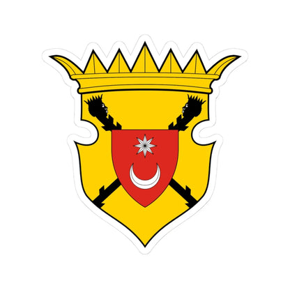 Coa Bosnia and Herzegovina Country History Fojnica Armorial 17th century (Algeria) (Coat of Arms) STICKER Vinyl Kiss-Cut Decal 3 Inch White - The Sticker Space