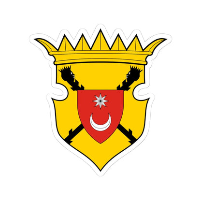 Coa Bosnia and Herzegovina Country History Fojnica Armorial 17th century (Algeria) (Coat of Arms) STICKER Vinyl Kiss-Cut Decal 4 Inch White - The Sticker Space