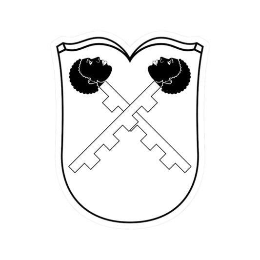 Coa Bosnia and Herzegovina Country History Sebastian Münster 1552 (Bosnia and Herzegovina) (Coat of Arms) STICKER Vinyl Kiss-Cut Decal 2 Inch White - The Sticker Space