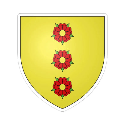 CoA Buchegg Family (Switzerland) (Coat of Arms) STICKER Vinyl Kiss-Cut Decal 6 Inch White - The Sticker Space