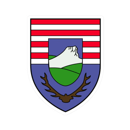 COA Budaörs (Hungary) (Coat of Arms) STICKER Vinyl Kiss-Cut Decal 2 Inch White - The Sticker Space