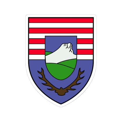 COA Budaörs (Hungary) (Coat of Arms) STICKER Vinyl Kiss-Cut Decal 4 Inch White - The Sticker Space