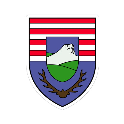 COA Budaörs (Hungary) (Coat of Arms) STICKER Vinyl Kiss-Cut Decal 6 Inch White - The Sticker Space