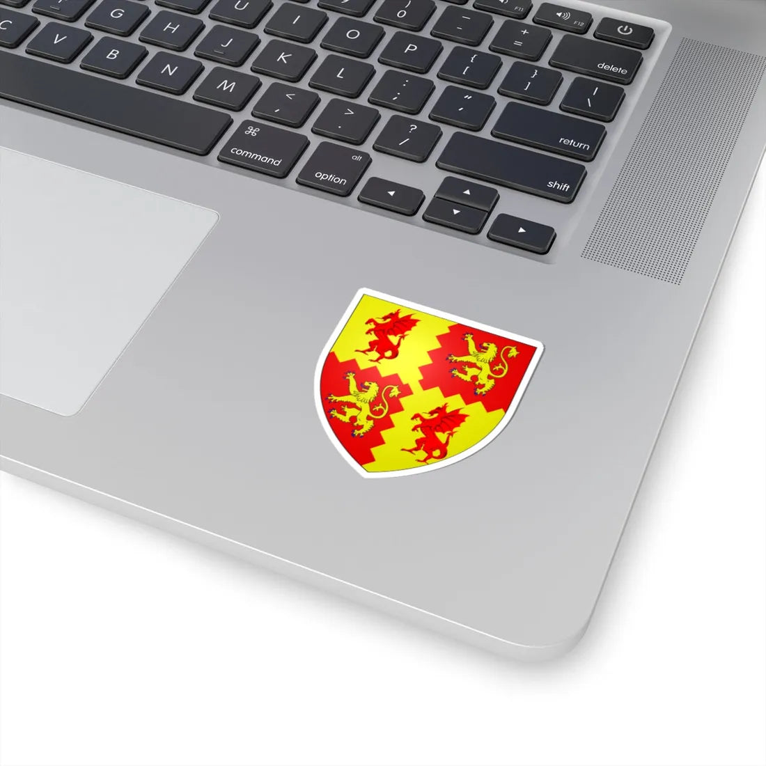 COA Carmarthenshire (United Kingdom) (Coat of Arms) STICKER Vinyl Kiss-Cut Decal - The Sticker Space