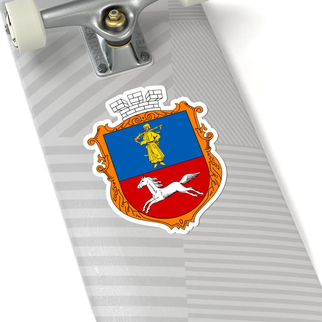 COA Cherkasy Cherkaska Ukraine UHT (Ukraine) (Coat of Arms) STICKER Vinyl Kiss-Cut Decal - The Sticker Space