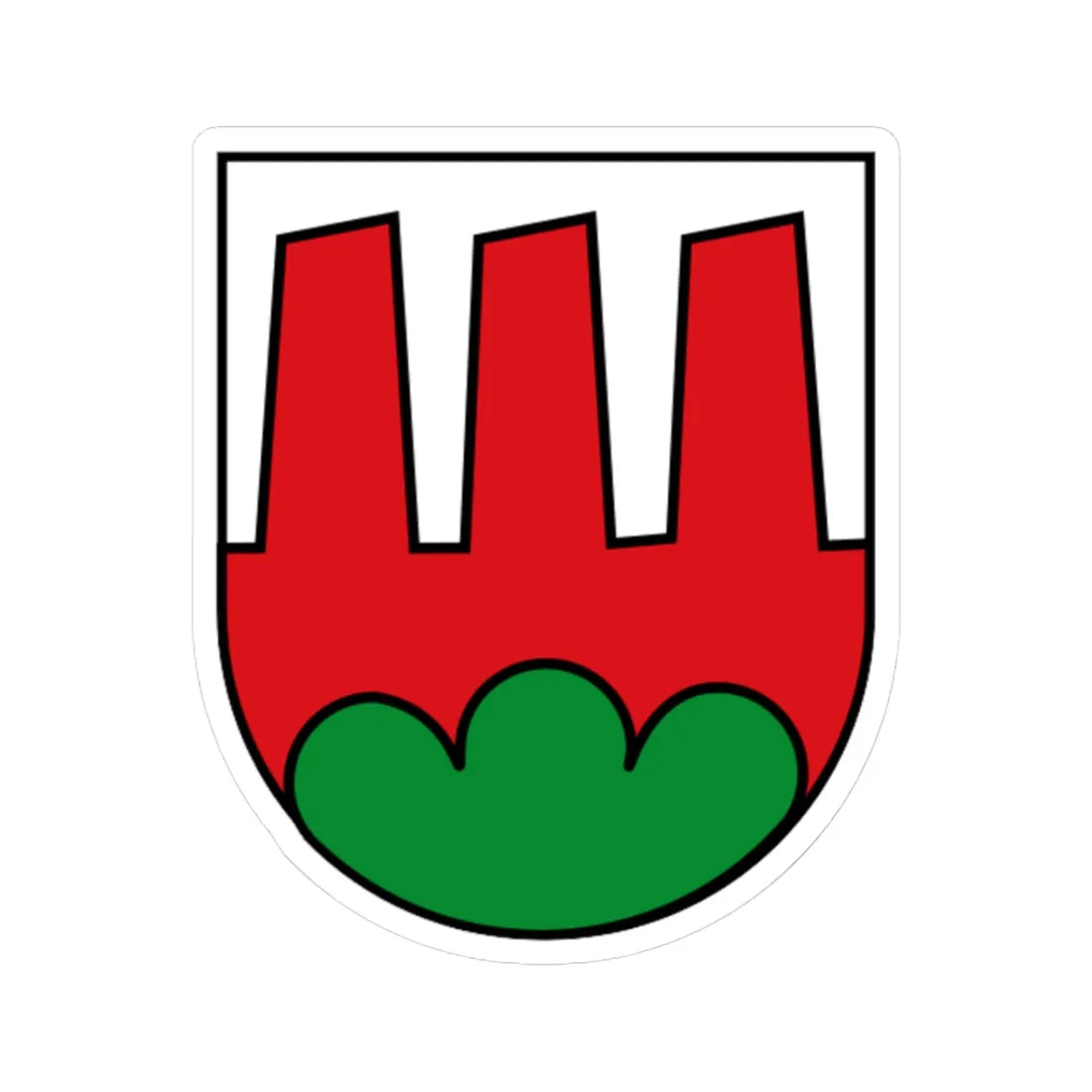 CoA civ ITA Corvara-CorvaraInBadia (Italy) (Coat of Arms) STICKER Vinyl Kiss-Cut Decal 3 Inch White - The Sticker Space