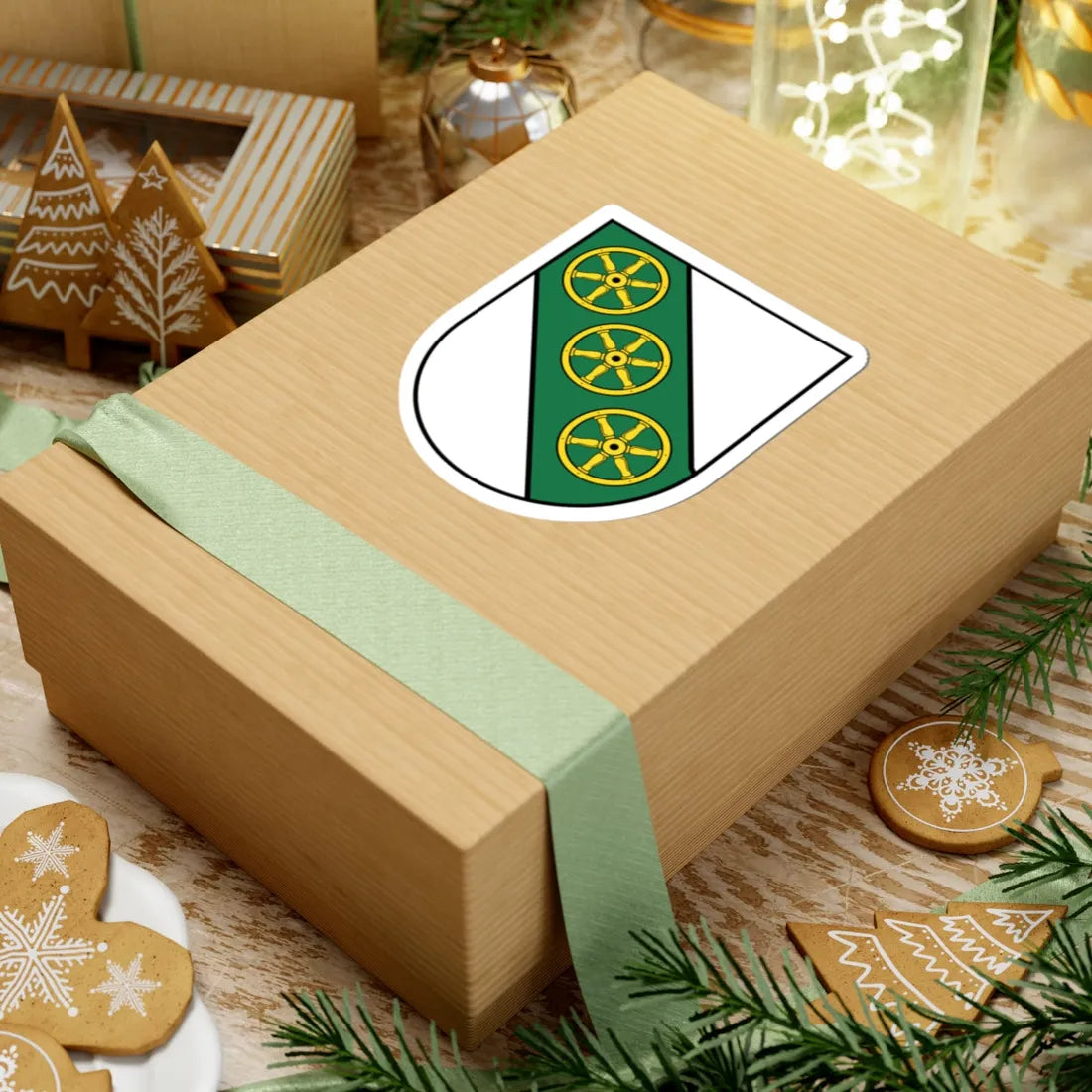 CoA civ ITA Olang-Valdaora (Italy) (Coat of Arms) STICKER Vinyl Kiss-Cut Decal - The Sticker Space