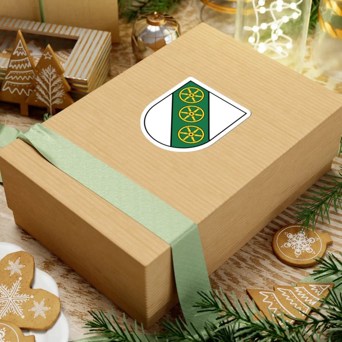 CoA civ ITA Olang-Valdaora (Italy) (Coat of Arms) STICKER Vinyl Kiss-Cut Decal - The Sticker Space