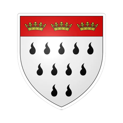 CoA Cologne NRW (Germany) (Coat of Arms) STICKER Vinyl Kiss-Cut Decal 4 Inch White - The Sticker Space