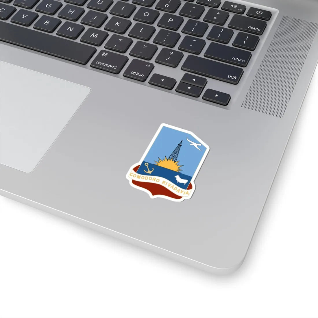 COA-Comodoro Rivadavia (Argentina) (Coat of Arms) STICKER Vinyl Kiss-Cut Decal - The Sticker Space