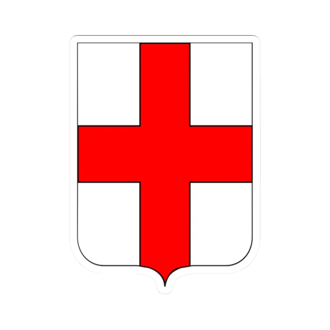 CoA Comune di Ailoche 2 (Italy) (Coat of Arms) STICKER Vinyl Kiss-Cut Decal 2 Inch White - The Sticker Space