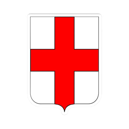 CoA Comune di Ailoche 2 (Italy) (Coat of Arms) STICKER Vinyl Kiss-Cut Decal 2 Inch White - The Sticker Space